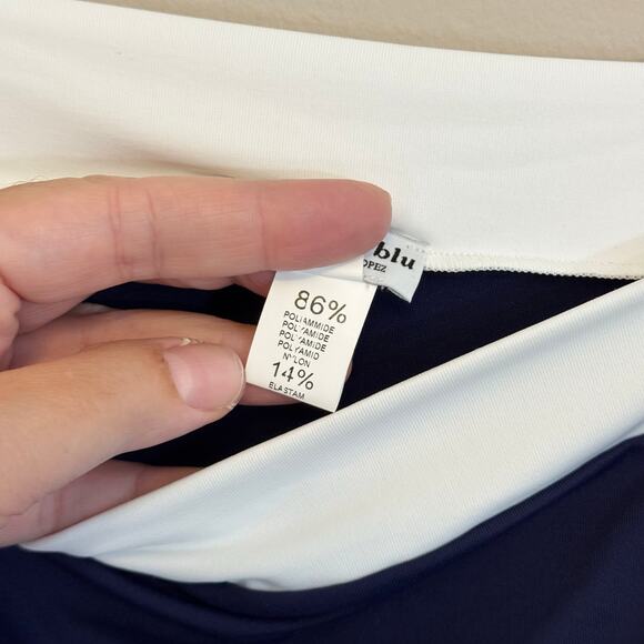 Mare Blu Saint Tropez Swim Dress XL Blue Cami Beach Summer Italian Vacation NWT - Picture 3 of 6